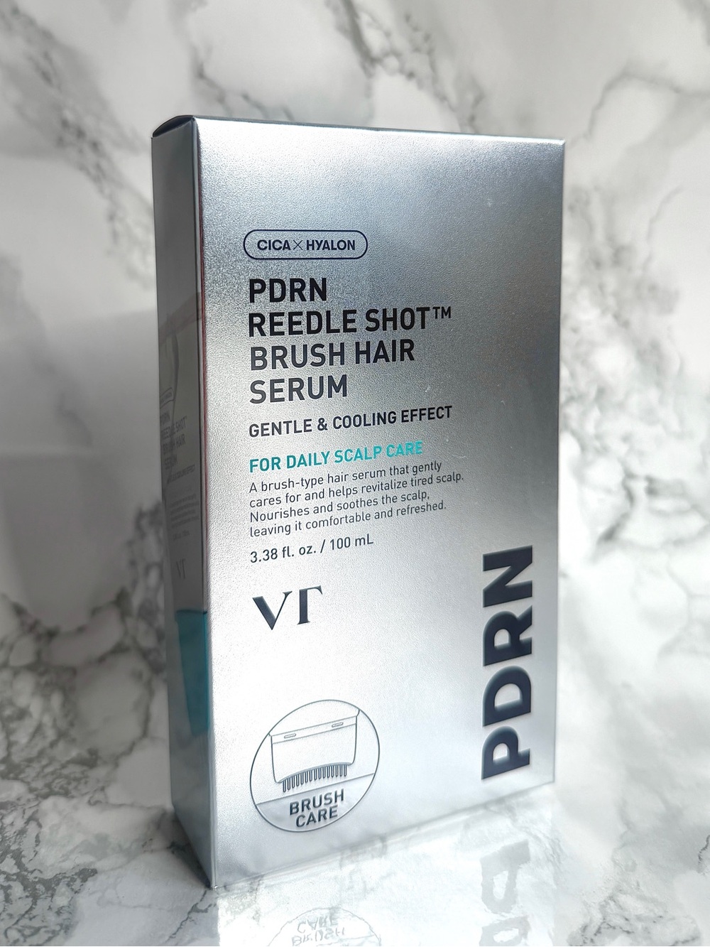 VT Cosmetics PDRN reedle shot brush hair serum for daily scalp care 100ml